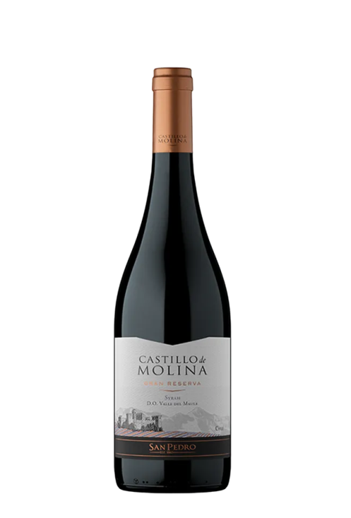 Vino Tinto Gran Reserva Castillo De Molina Syrah 13.5°, 750cc.