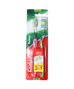 cugat.cl cepillo-dental-twister-medio-colgate-2x1