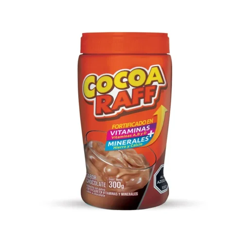 Saborizante Cocoa Raff En Polvo Fortificado Sabor Chocolate, 300 Gr