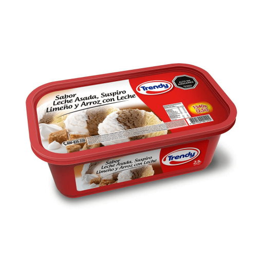 Helado De Leche Asada, Suspiro Limeño Y Arroz Con Leche Trendy 2.5 L