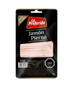 Jamón De Pierna Corte Pluma La Preferida 125 Gr