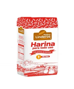 Harina Linderos Con Polvos De Hornear, 1kg