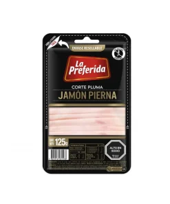 Jamón De Pierna Corte Pluma La Preferida, 125g