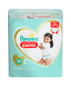 Pañales Pampers Premium Care Pants Talla Xg 11 - 15 Kg 52 Und