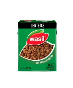 Lentejas Wasil Listas Para Servir, 380g Neto (drenado 230g)