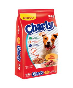 Alimento Charly 18 Kg Adulto Carne Pollo Cereal