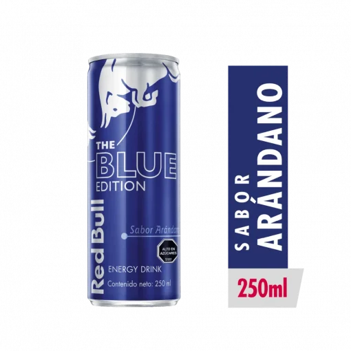 Energética Red Bull Blue Edition Arándanos, 250cc.