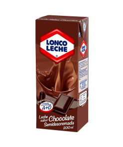 Leche Semidescremada Sabor A Chocolate Lonco 200 Ml