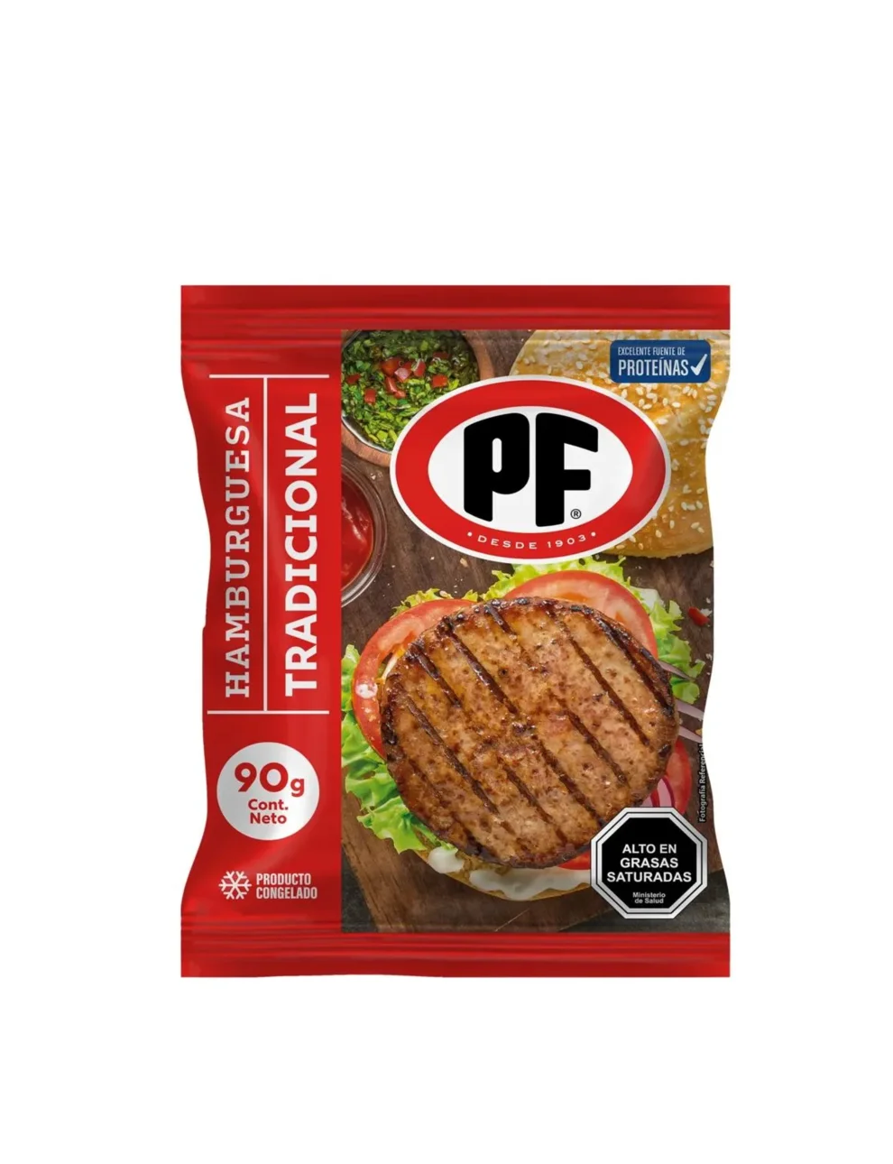 Hamburguesa De Vacuno Tradicional Pf, 90g Hamburguesa De Vacuno Tradicional Pf, 90g
