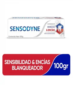 Crema Dental Sensodyne Sensibilidad & Encías Blanqueadora, 100gr. Crema Dental Sensodyne Sensibilidad & Encías Blanqueadora, 100gr.