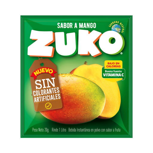 Jugo En  Polvo Zuko Mango 20 Gr
