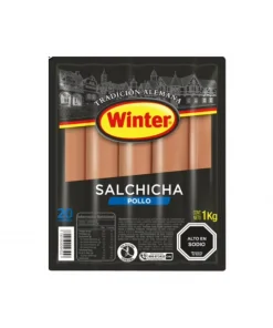 Salchichas Winter De Pollo Tradición Alemana,  20 Unid.