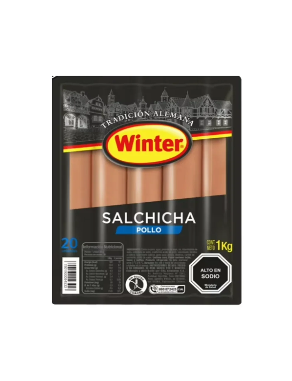 Salchichas Winter De Pollo Tradición Alemana, 20 Unid. Salchichas Winter De Pollo Tradición Alemana, 20 Unid.