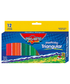 cugat.cl plasticinas-plasticolor-triangular-proarte-color-12-und