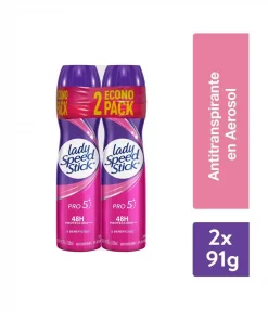 Desodorante Lady Speed Stick 24/7 Pro-5, Pack 2 Unid. X 91g Desodorante Lady Speed Stick 24/7 Pro-5, Pack 2 Unid. X 91g