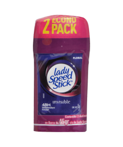 Pack Desodorante En Barra Invisible Lady  Speed Stick 2 Und