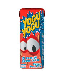 Bebida Láctea Sabor A Frutilla Bajo En Grasas Sin Azúcar Añadida Yogu Yogu 200 Ml