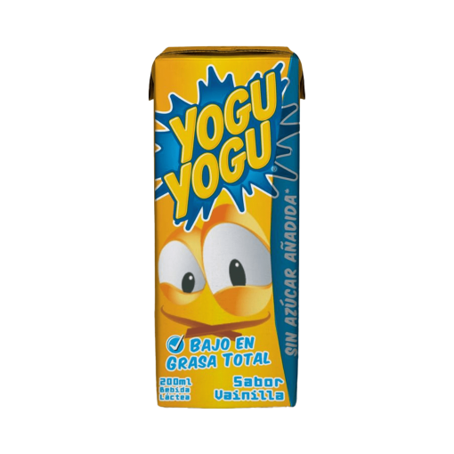 Bebida Láctea Sabor A Vainilla  Bajo En Grasas Sin Azúcar Añadida Yogu Yogu 200 Ml