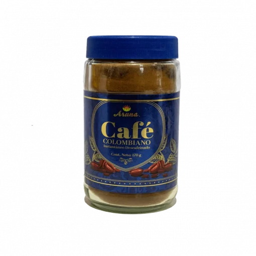 Cafe Descafeinado Aruna Frasco 170 Grs