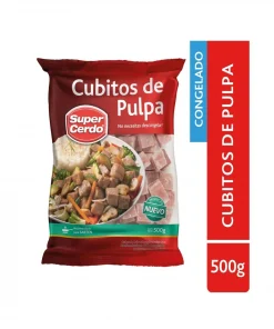 Cubitos De Pulpa De Cerdo Congelados Super Cerdo, 500gr. Cubitos De Pulpa De Cerdo Congelados Super Cerdo, 500gr.