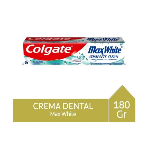 Crema Dental Colgate Max White Complete Clean, 180ml.