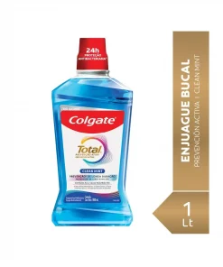 Enjuague Bucal Colgate Total Clean Mint, 1lts. Enjuague Bucal Colgate Total Clean Mint, 1lts.