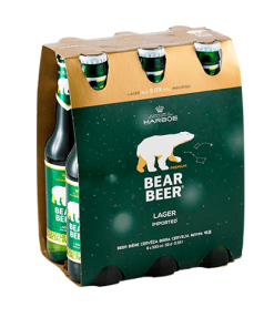 Cerveza Bear Beer 5° Lager 330 Cc Botella Pack X 6