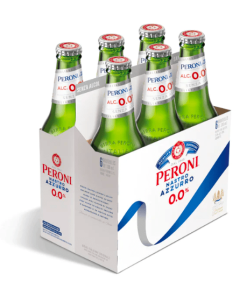 Cerveza Peroni Lager 5.1° Botella 330 Cc Pack X 6