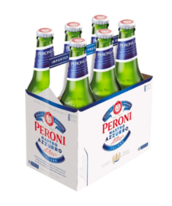 Cerveza Peroni Lager 5.1° Botella 330 Cc Pack X 6