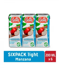 Néctar Watts Sabor Manzana Light, Pack 6 Unid. X 200cc. Néctar Watts Sabor Manzana Light, Pack 6 Unid. X 200cc.