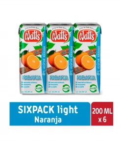 Néctar Watts Sabor Naranja Light, Pack 6 Unid. X 200cc. Néctar Watts Sabor Naranja Light, Pack 6 Unid. X 200cc.