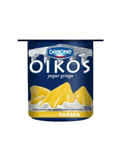 Yoghurt Griego Con Trozos De Papaya Oikos De Danone, 110g