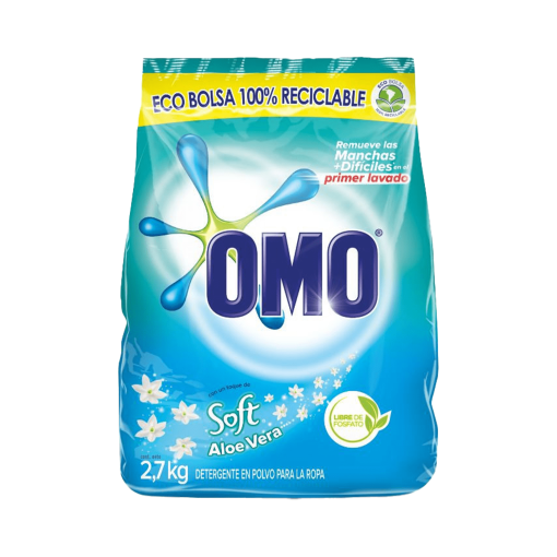 Detergente Omo Polvo Matic Soft 2,7kg