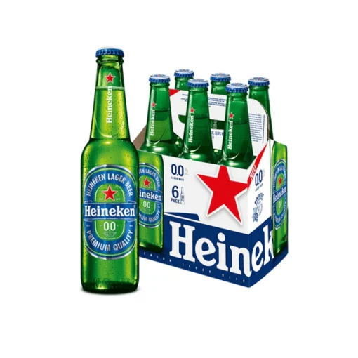 Cerveza Heineken Cero Pack Botella 330cc X 6 Unidades