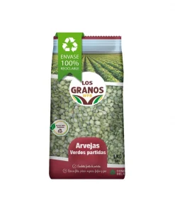 Arvejas Verdes Partidas Los Granos, 1kg Arvejas Verdes Partidas Los Granos, 1kg
