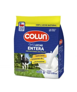 Leche En Polvo Entera Instantánea Colun, 400g