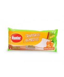 Traperos Húmedos Manlac Naranja 10 Unidades