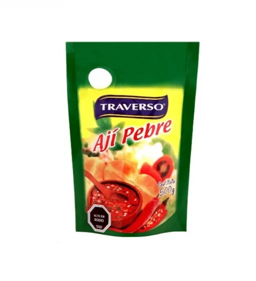 Ají Pebre Crema Traverso Doypack, 500gr.