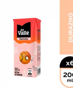 Néctar Del Valle Sabor Durazno, Pack 6 Unid X 200cc. Néctar Del Valle Sabor Durazno, Pack 6 Unid X 200cc.