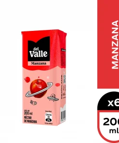 Néctar Del Valle Sabor Manzana, Pack 6 Unid. X 200cc Néctar Del Valle Sabor Manzana, Pack 6 Unid. X 200cc