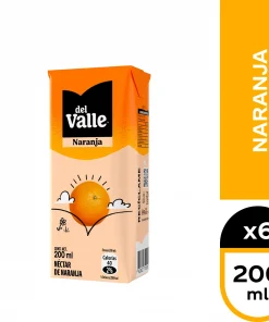 Néctar Del Valle Sabor Naranja, Pack 6 Unid. X 200cc. Néctar Del Valle Sabor Naranja, Pack 6 Unid. X 200cc.