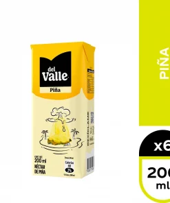 Néctar Del Valle Sabor Piña, Pack 6 Unid. X 200cc. Néctar Del Valle Sabor Piña, Pack 6 Unid. X 200cc.