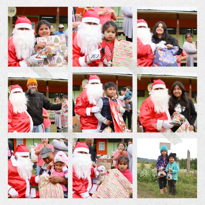 Navidad junto a Supermercados Cugat, niños de Osorno.