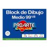 Block Proarte Medio N99 18 20h.140g 37.7x27cm
