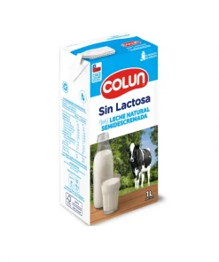 Leche Semidescremada Colun Sin Lactosa, 1lt.