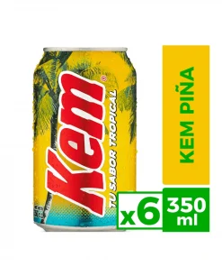 Bebida Kem Piña Lata, Pack 6 Unid. X 350cc. Bebida Kem Piña Lata, Pack 6 Unid. X 350cc.