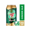 Bebida Canada Dry Ginger Ale Lata, Pack 6 Unid. X 350cc.