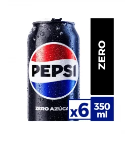 Bebida Pepsi Zero Lata, Pack 6 Unid. X 350cc. Bebida Pepsi Zero Lata, Pack 6 Unid. X 350cc.