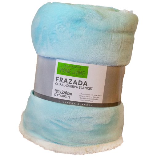 Frazada Coral Sherpa De Color 180 X 220cm.