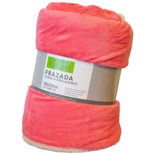 Frazada Coral Sherpa De Color 180 X 220cm.